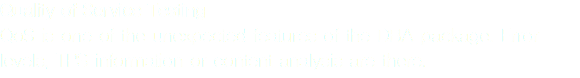 Quality of Service Testing
QoS is one of the unexpected features of the DBA package. Error levels, TPS information or content analysis are there.