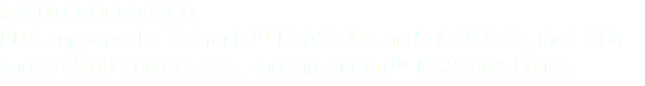 Instrument integration
DBA supports the Tektronix™ RSA3000B and RSA6000A, the H600 and SA2600 Portable SAs, and the Anritsu™ MS2690A Series.